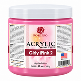 RosePro Acrylic Nail Powder - HD Formula, 12 oz