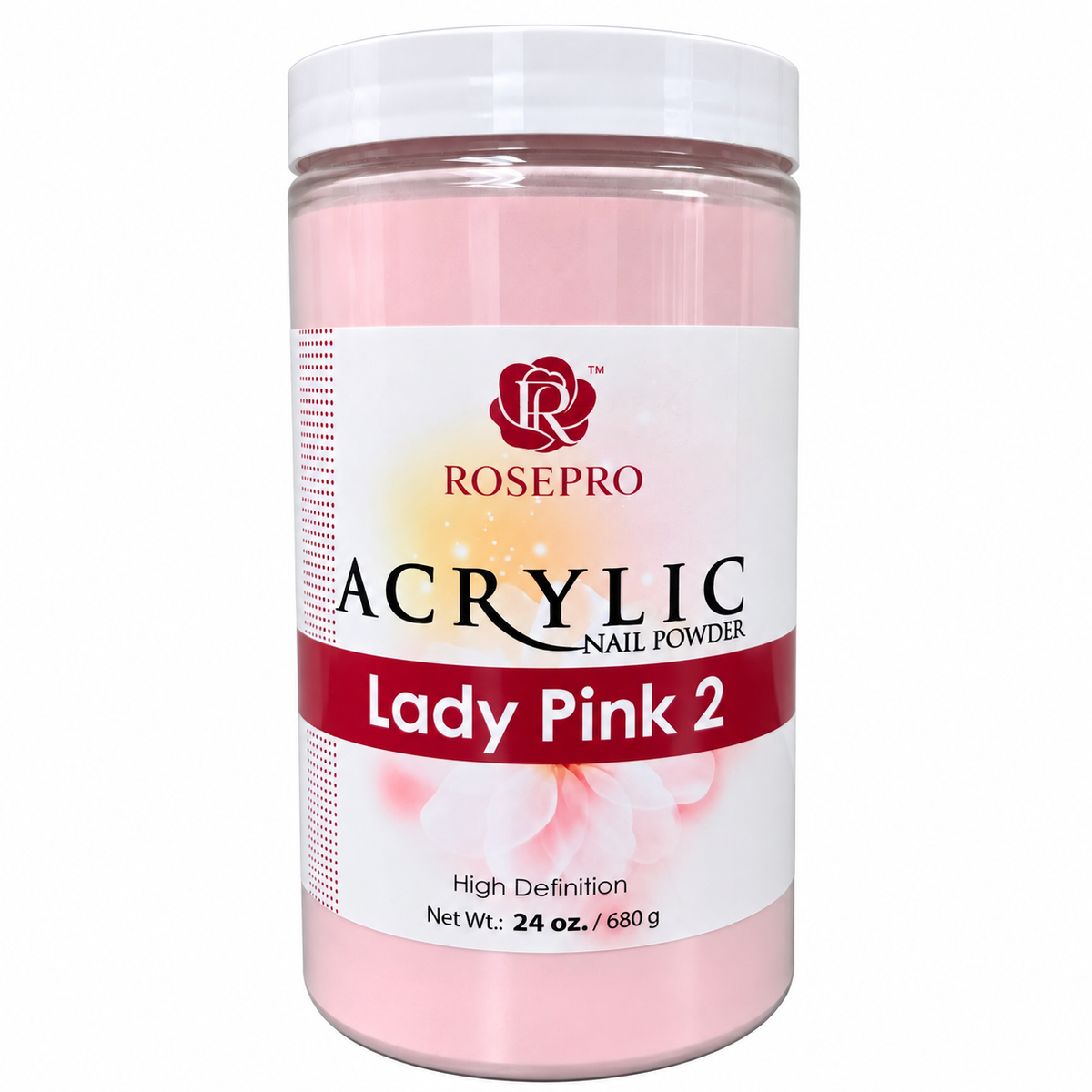 RosePro Acrylic Nail Powder – High Definition, 24oz