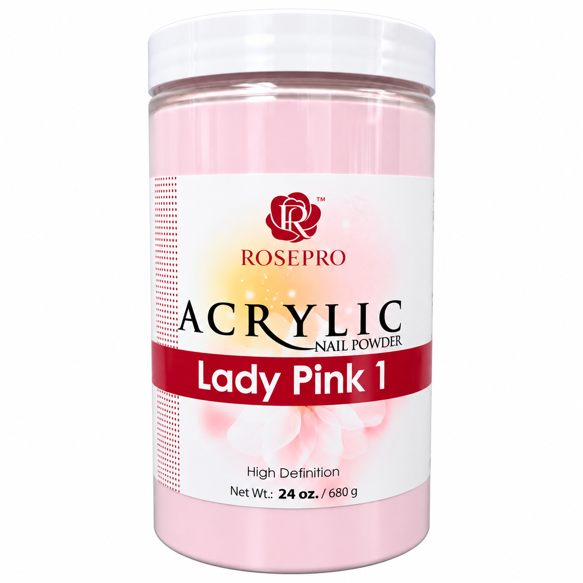 RosePro Acrylic Nail Powder – High Definition, 24oz