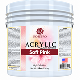 RosePro Acrylic Nail Powder – High Definition, 5lb Bucket